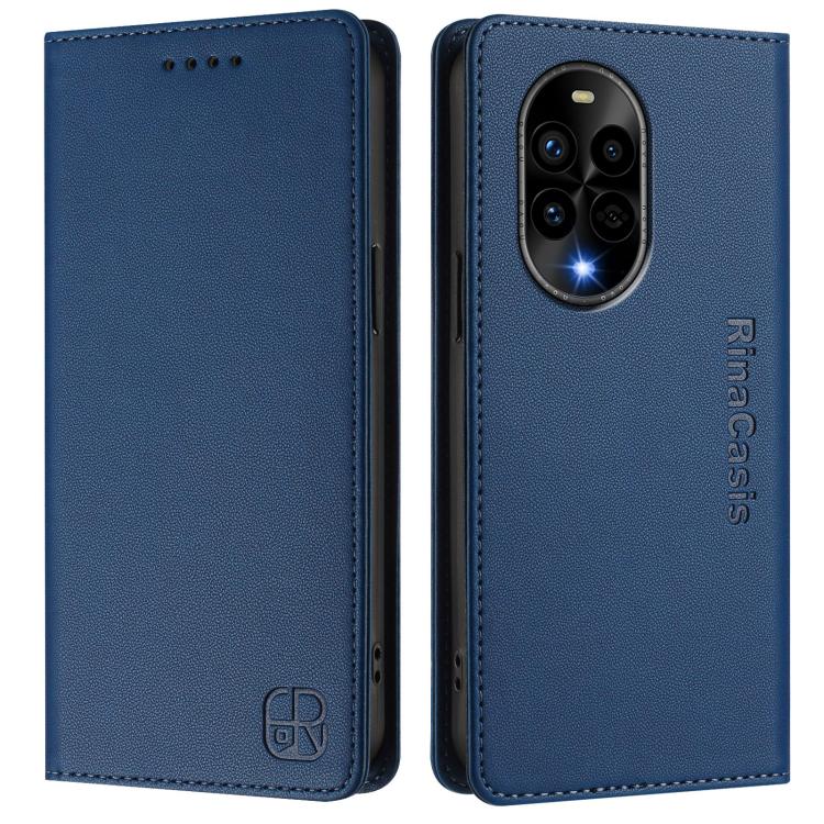 For Huawei Nova 13 Pro RC01 Dual-Folded Magnetic Suction RFID Leather Phone Case