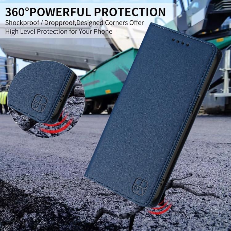 For Huawei Nova 13 Pro RC01 Dual-Folded Magnetic Suction RFID Leather Phone Case