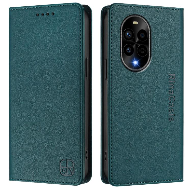 For Huawei Nova 13 Pro RC01 Dual-Folded Magnetic Suction RFID Leather Phone Case