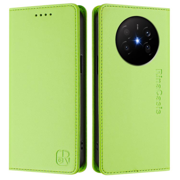 For Huawei Mate 70 Air 5G RC01 Dual-Folded Magnetic Suction RFID Leather Phone Case