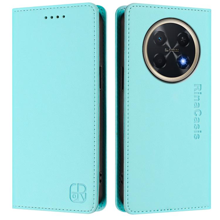 For Huawei Pura 90 Pro Max 5G RC01 Dual-Folded Magnetic Suction RFID Leather Phone Case
