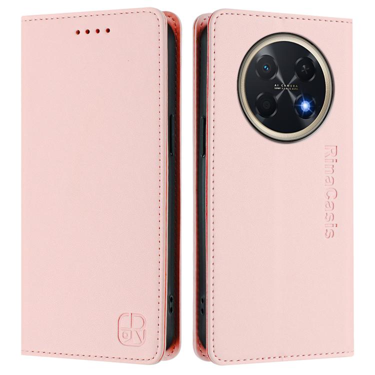 For Huawei Pura 90 Pro Max 5G RC01 Dual-Folded Magnetic Suction RFID Leather Phone Case