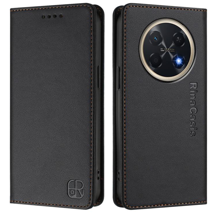 For Huawei Pura 90 Pro Max 5G RC01 Dual-Folded Magnetic Suction RFID Leather Phone Case