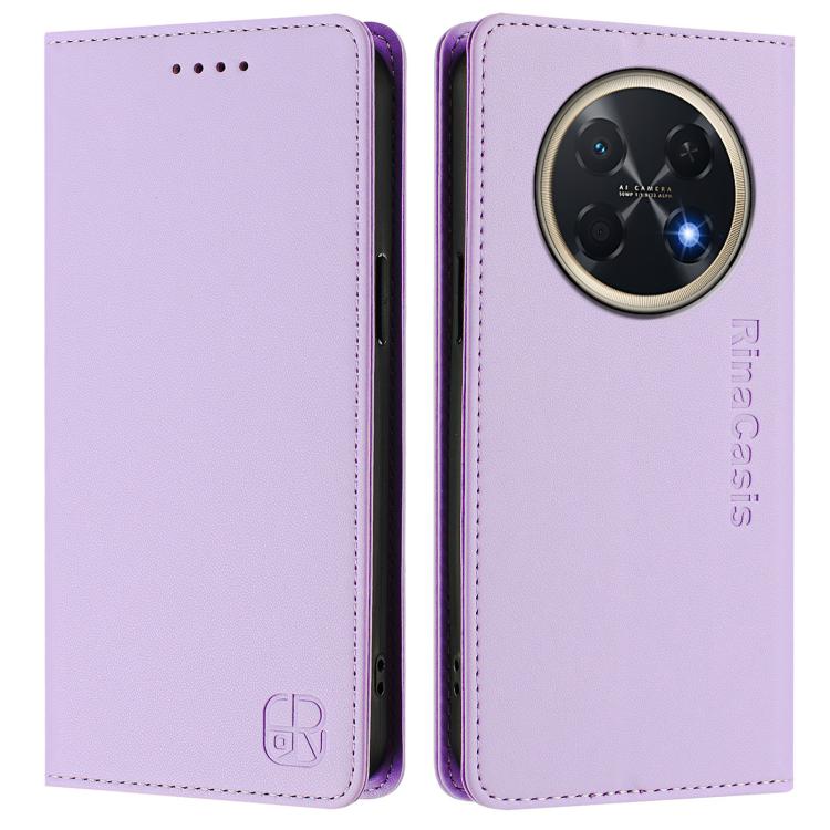 For Huawei Pura 90 Pro Max 5G RC01 Dual-Folded Magnetic Suction RFID Leather Phone Case