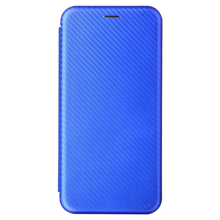 For OPPO Realme C15 Carbon Fiber Texture Horizontal Flip TPU + PC + PU Leather Case with Card Slot
