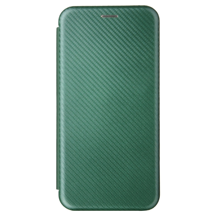 For OPPO Realme C15 Carbon Fiber Texture Horizontal Flip TPU + PC + PU Leather Case with Card Slot