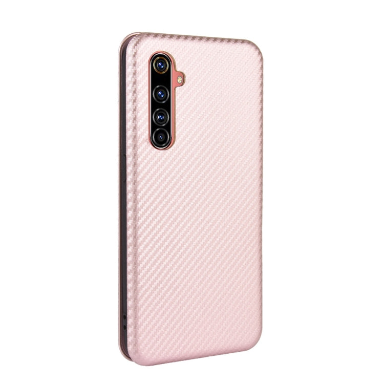 For OPPO Realme X50 Pro / X50 Pro 5G Carbon Fiber Texture Horizontal Flip TPU + PC + PU Leather Case with Card Slot