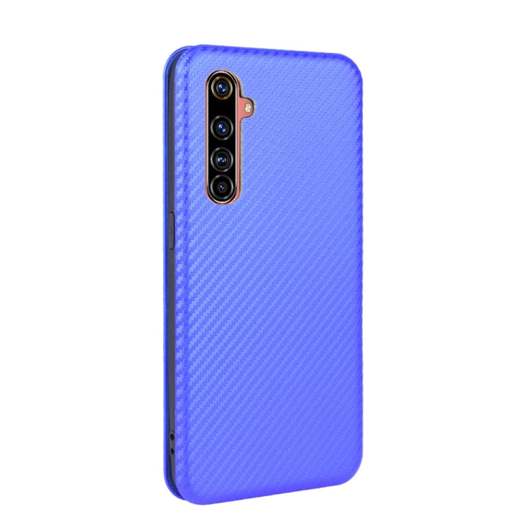 For OPPO Realme X50 Pro / X50 Pro 5G Carbon Fiber Texture Horizontal Flip TPU + PC + PU Leather Case with Card Slot