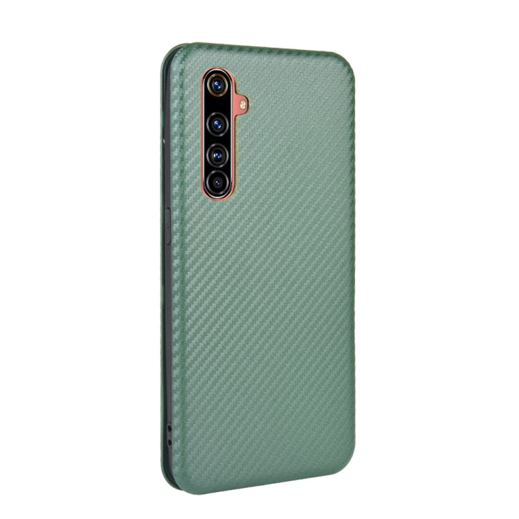 For OPPO Realme X50 Pro / X50 Pro 5G Carbon Fiber Texture Horizontal Flip TPU + PC + PU Leather Case with Card Slot