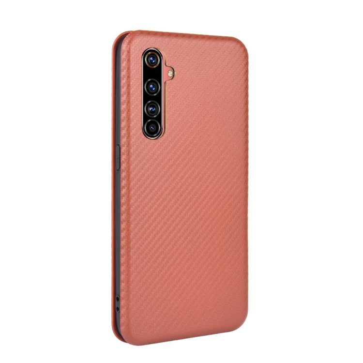 For OPPO Realme X50 Pro / X50 Pro 5G Carbon Fiber Texture Horizontal Flip TPU + PC + PU Leather Case with Card Slot