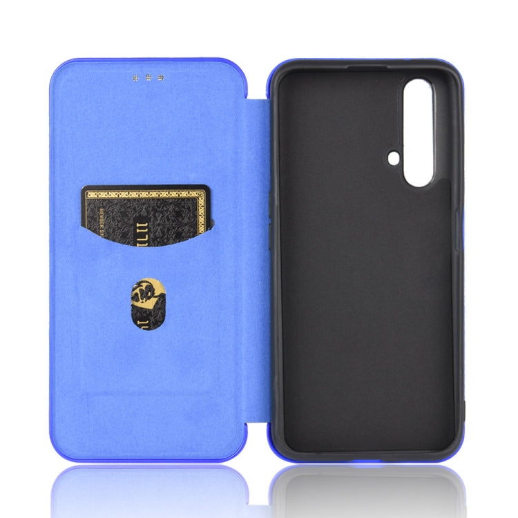 For OPPO Realme X50 / X50 5G Carbon Fiber Texture Horizontal Flip TPU + PC + PU Leather Case with Card Slot