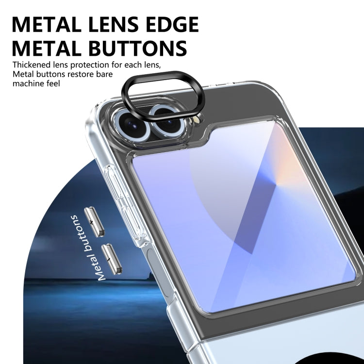 For Samsung Galaxy Z Flip6 lce Folding Series MagSafe Integrated Clear PC Phone Case