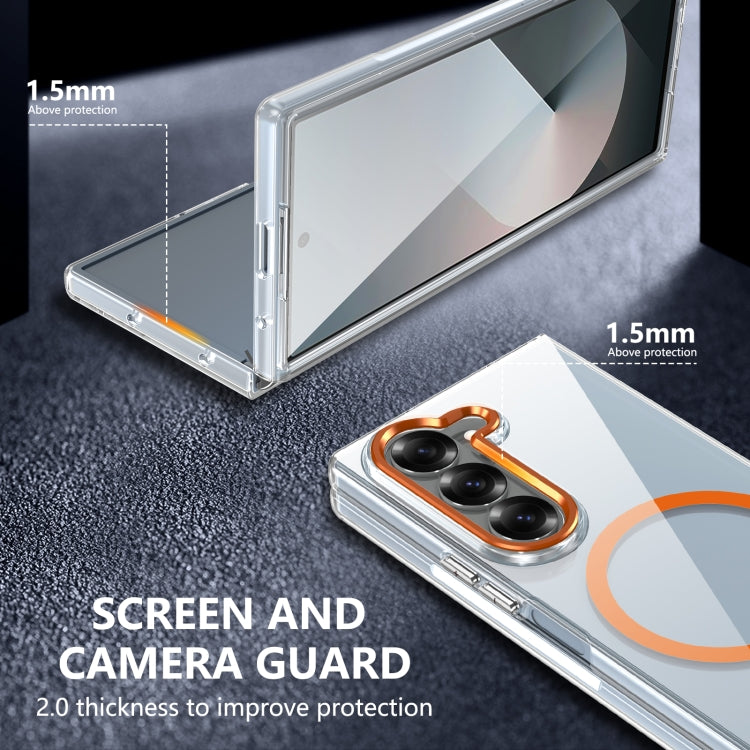 For Samsung Galaxy Z Fold6 lce Folding Series MagSafe Integrated Clear PC Phone Case