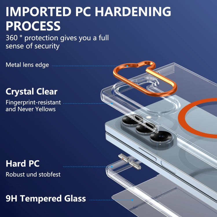 For Samsung Galaxy Z Fold6 lce Folding Series MagSafe Integrated Clear PC Phone Case