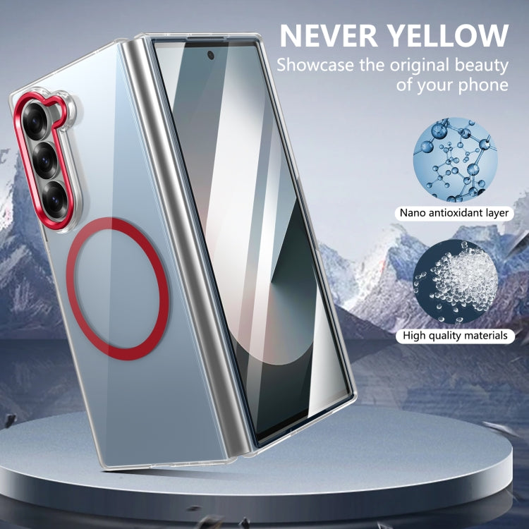 For Samsung Galaxy Z Fold6 lce Folding Series MagSafe Integrated Clear PC Phone Case