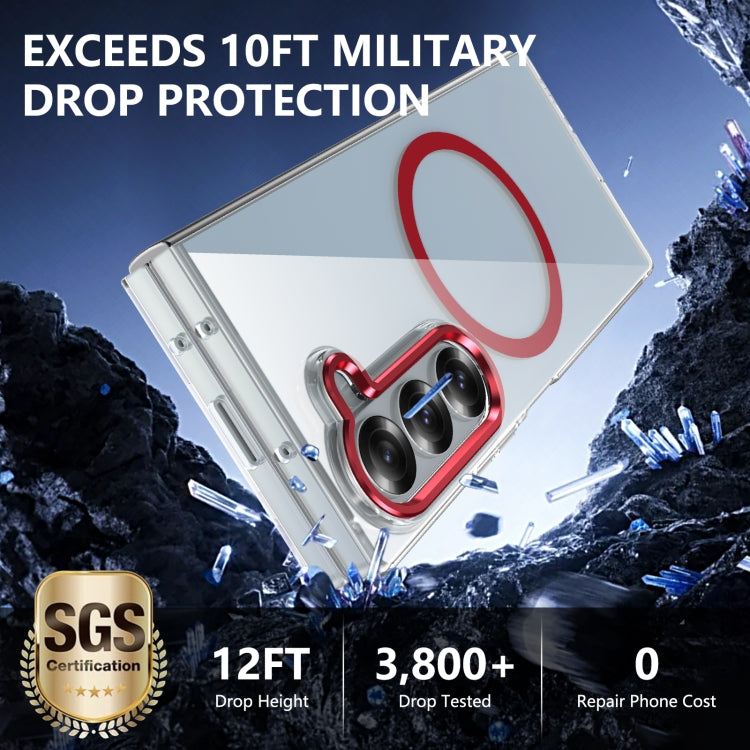 For Samsung Galaxy Z Fold6 lce Folding Series MagSafe Integrated Clear PC Phone Case