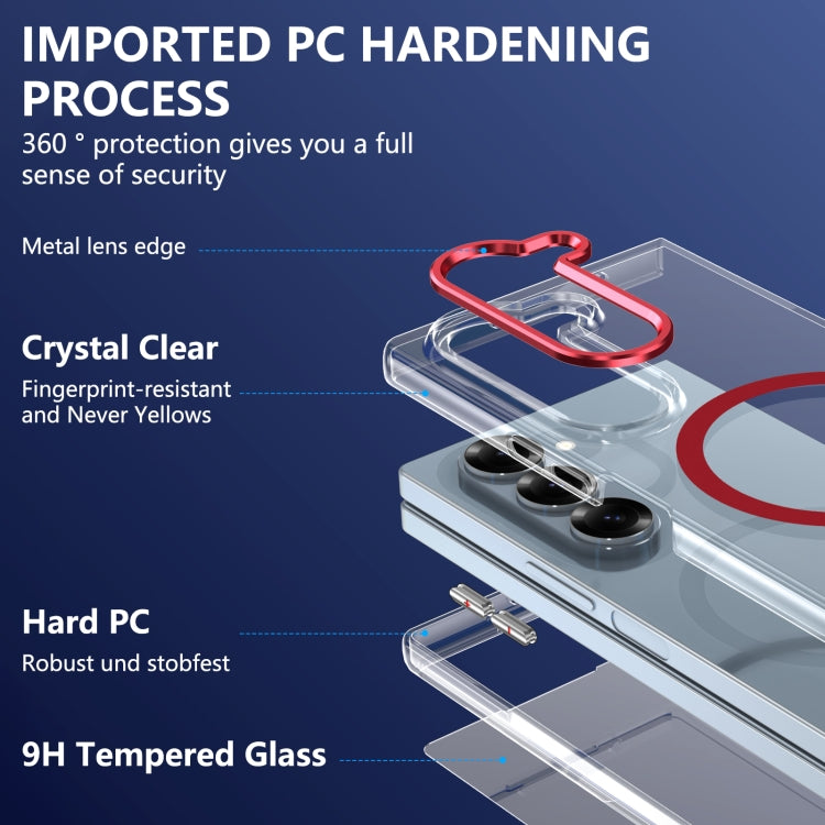 For Samsung Galaxy Z Fold6 lce Folding Series MagSafe Integrated Clear PC Phone Case