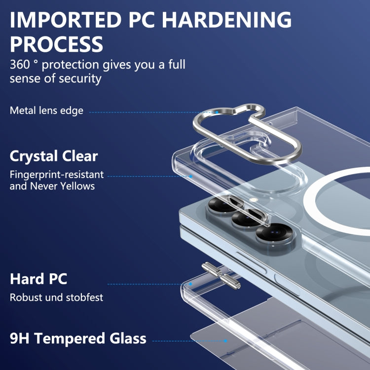For Samsung Galaxy Z Fold6 lce Folding Series MagSafe Integrated Clear PC Phone Case