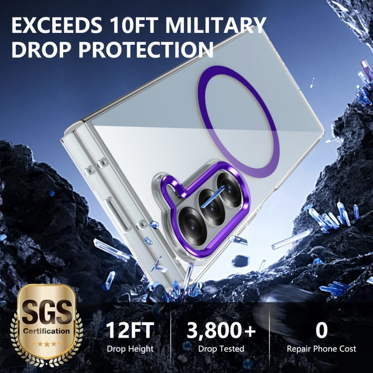 For Samsung Galaxy Z Fold6 lce Folding Series MagSafe Integrated Clear PC Phone Case