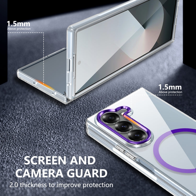 For Samsung Galaxy Z Fold6 lce Folding Series MagSafe Integrated Clear PC Phone Case