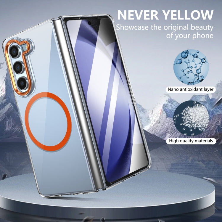 For Samsung Galaxy Z Fold5 lce Folding Series MagSafe Integrated Clear PC Phone Case