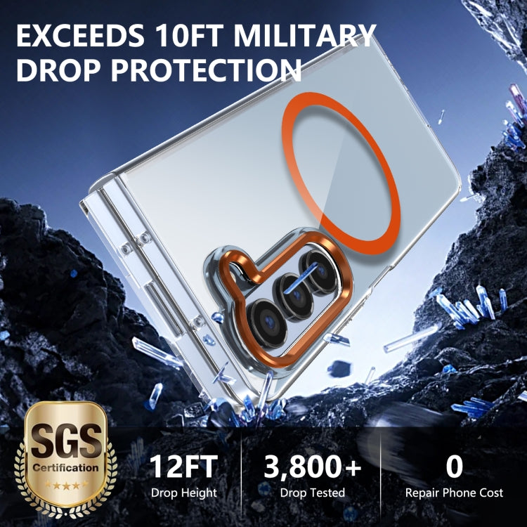 For Samsung Galaxy Z Fold5 lce Folding Series MagSafe Integrated Clear PC Phone Case