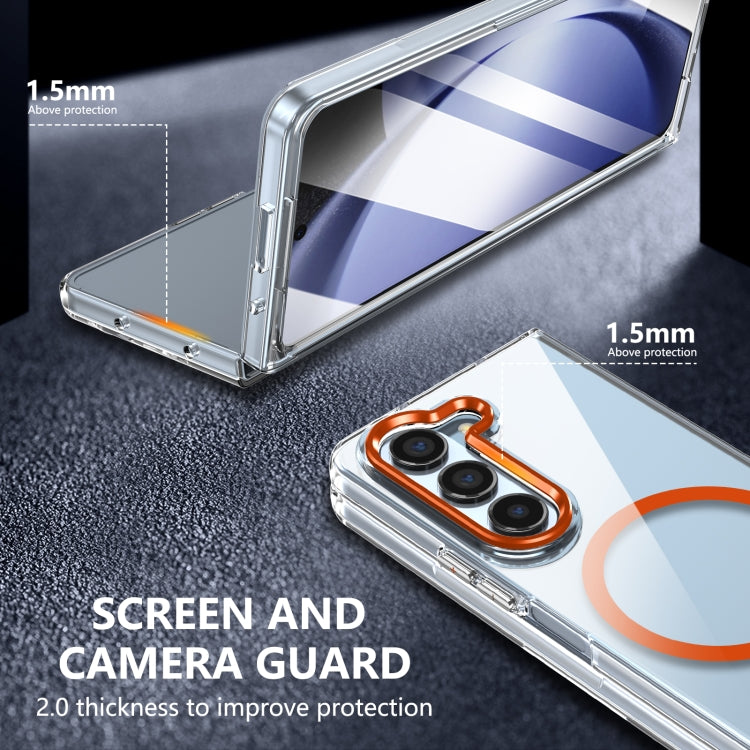 For Samsung Galaxy Z Fold5 lce Folding Series MagSafe Integrated Clear PC Phone Case