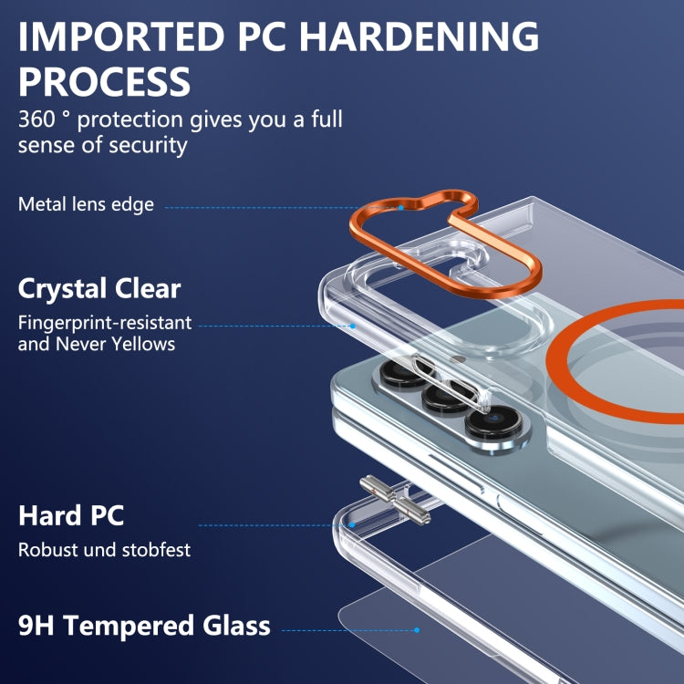 For Samsung Galaxy Z Fold5 lce Folding Series MagSafe Integrated Clear PC Phone Case