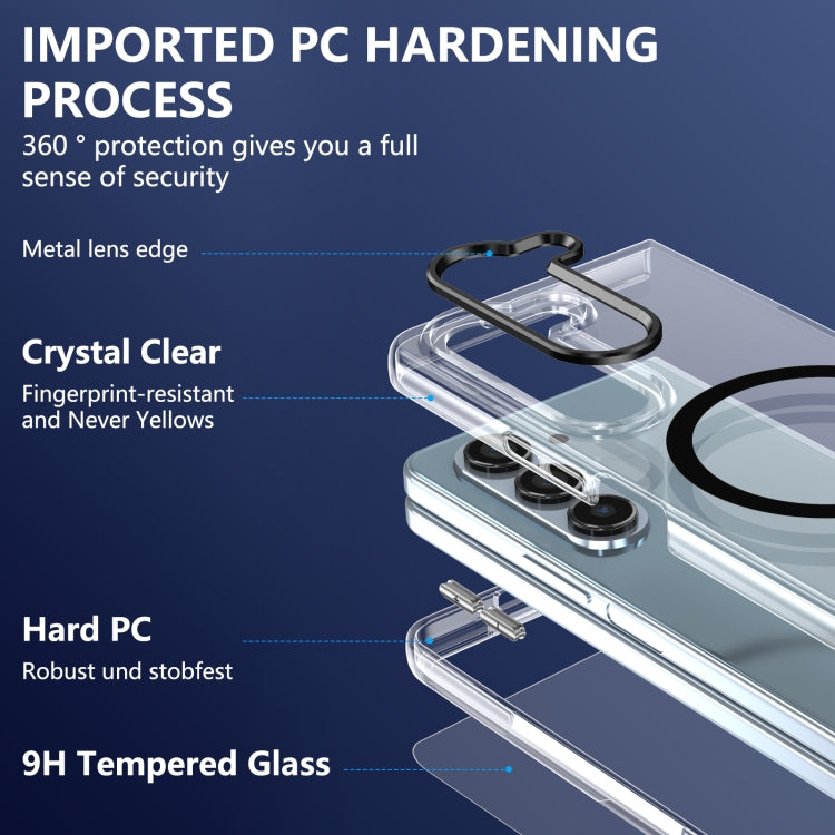 For Samsung Galaxy Z Fold5 lce Folding Series MagSafe Integrated Clear PC Phone Case