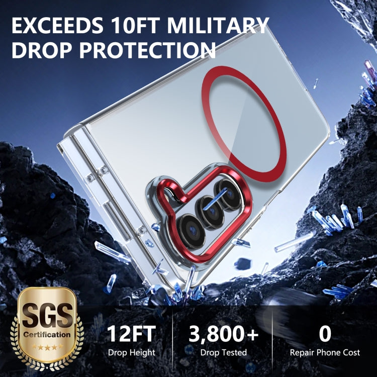For Samsung Galaxy Z Fold5 lce Folding Series MagSafe Integrated Clear PC Phone Case