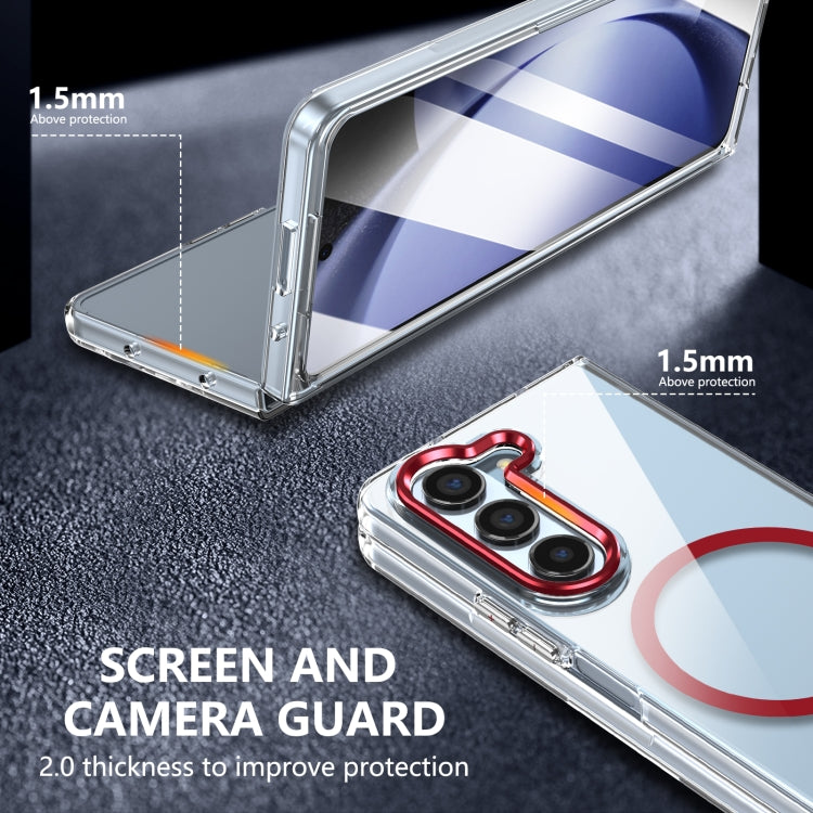 For Samsung Galaxy Z Fold5 lce Folding Series MagSafe Integrated Clear PC Phone Case