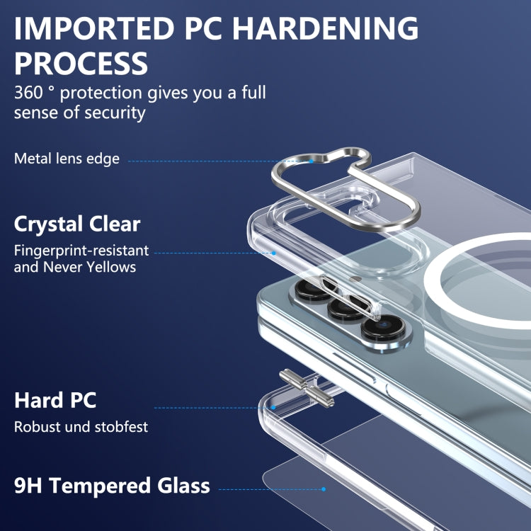 For Samsung Galaxy Z Fold5 lce Folding Series MagSafe Integrated Clear PC Phone Case