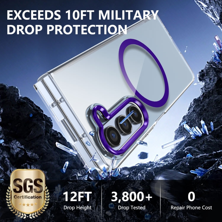 For Samsung Galaxy Z Fold5 lce Folding Series MagSafe Integrated Clear PC Phone Case