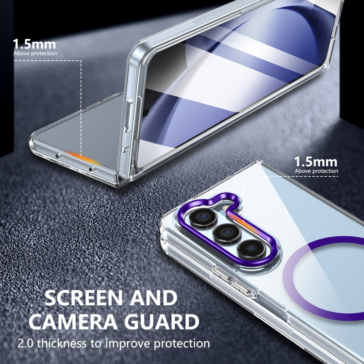 For Samsung Galaxy Z Fold5 lce Folding Series MagSafe Integrated Clear PC Phone Case