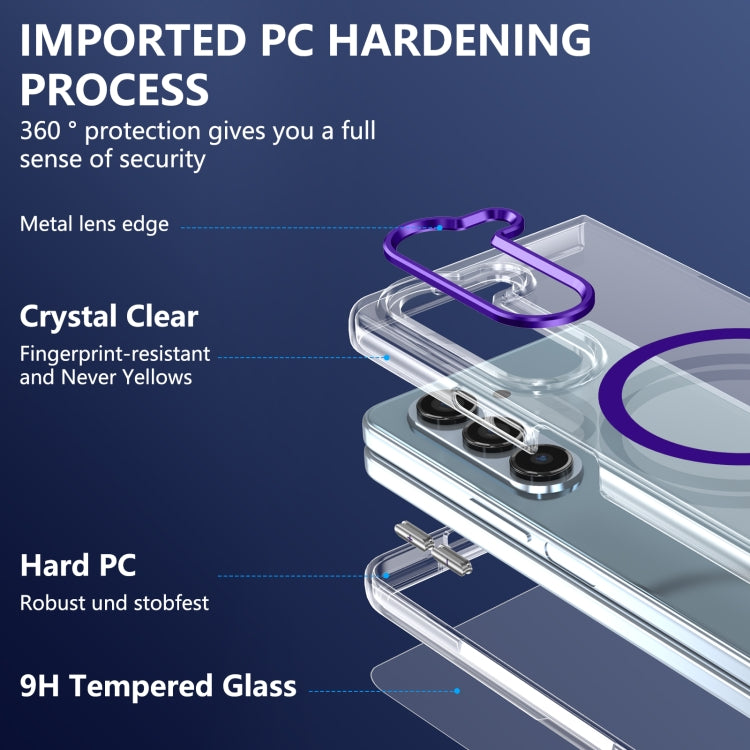 For Samsung Galaxy Z Fold5 lce Folding Series MagSafe Integrated Clear PC Phone Case