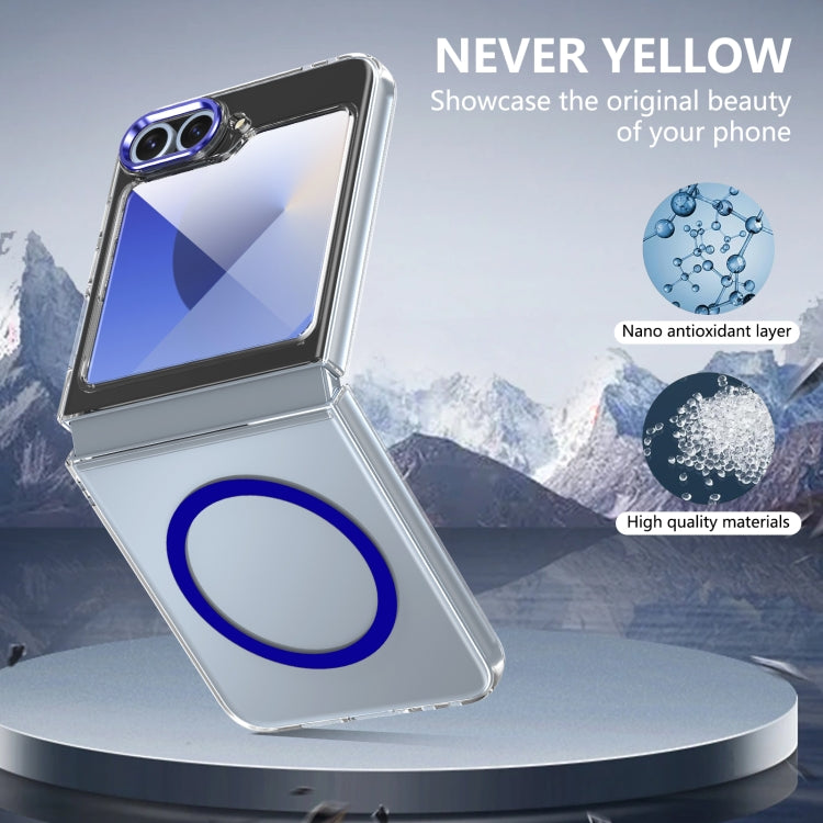 For Samsung Galaxy Z Flip5 lce Folding Series MagSafe Integrated Clear PC Phone Case