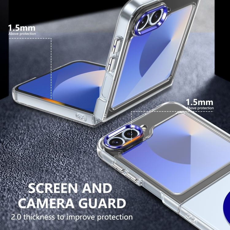 For Samsung Galaxy Z Flip5 lce Folding Series MagSafe Integrated Clear PC Phone Case