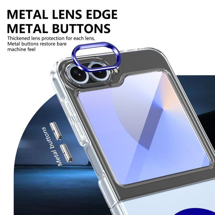 For Samsung Galaxy Z Flip5 lce Folding Series MagSafe Integrated Clear PC Phone Case