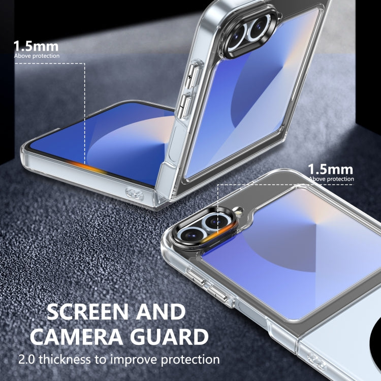 For Samsung Galaxy Z Flip5 lce Folding Series MagSafe Integrated Clear PC Phone Case