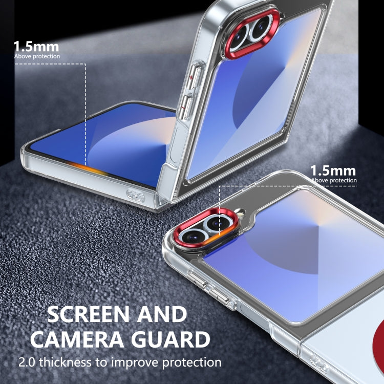 For Samsung Galaxy Z Flip5 lce Folding Series MagSafe Integrated Clear PC Phone Case