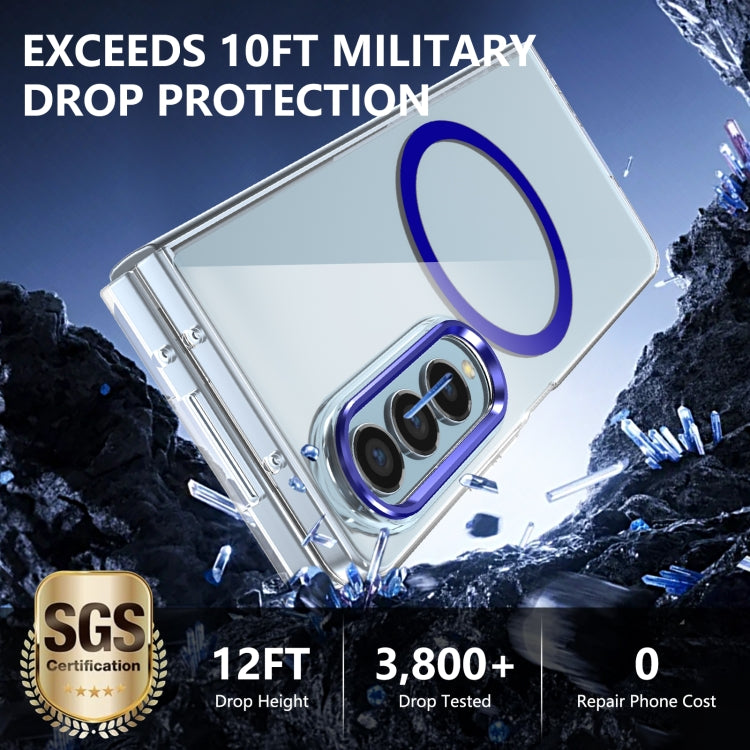For Samsung Galaxy Z Fold4 lce Folding Series MagSafe Integrated Clear PC Phone Case