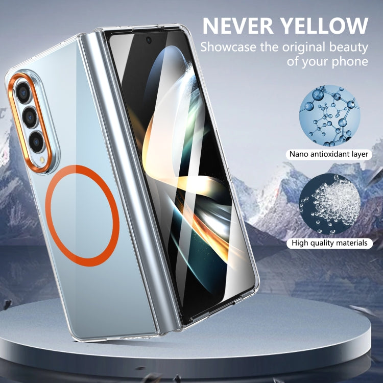 For Samsung Galaxy Z Fold4 lce Folding Series MagSafe Integrated Clear PC Phone Case