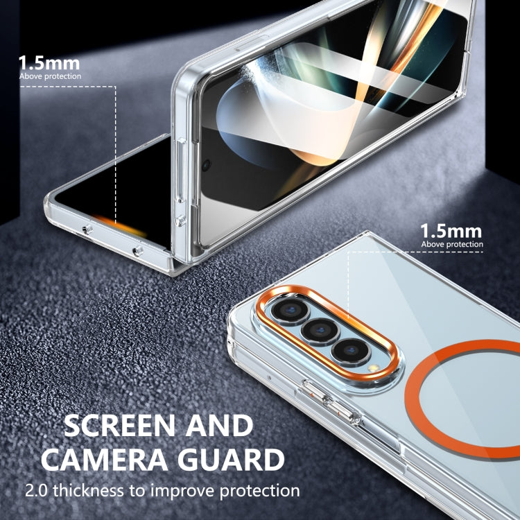 For Samsung Galaxy Z Fold4 lce Folding Series MagSafe Integrated Clear PC Phone Case