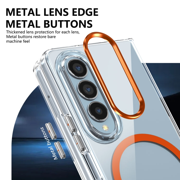 For Samsung Galaxy Z Fold4 lce Folding Series MagSafe Integrated Clear PC Phone Case