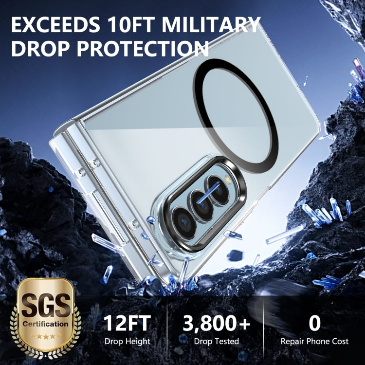 For Samsung Galaxy Z Fold4 lce Folding Series MagSafe Integrated Clear PC Phone Case