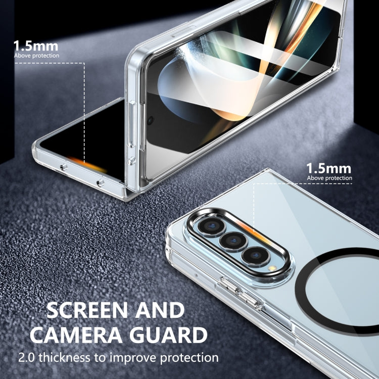 For Samsung Galaxy Z Fold4 lce Folding Series MagSafe Integrated Clear PC Phone Case