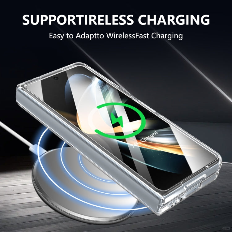 For Samsung Galaxy Z Fold4 lce Folding Series MagSafe Integrated Clear PC Phone Case