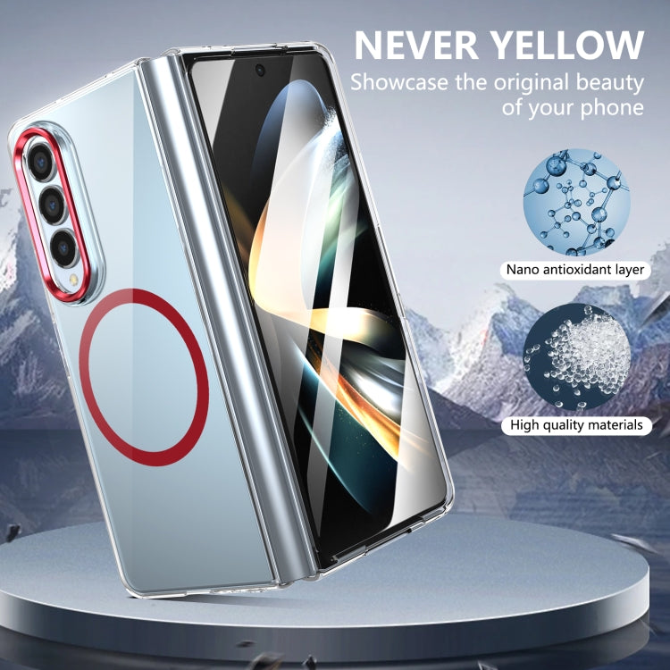 For Samsung Galaxy Z Fold4 lce Folding Series MagSafe Integrated Clear PC Phone Case