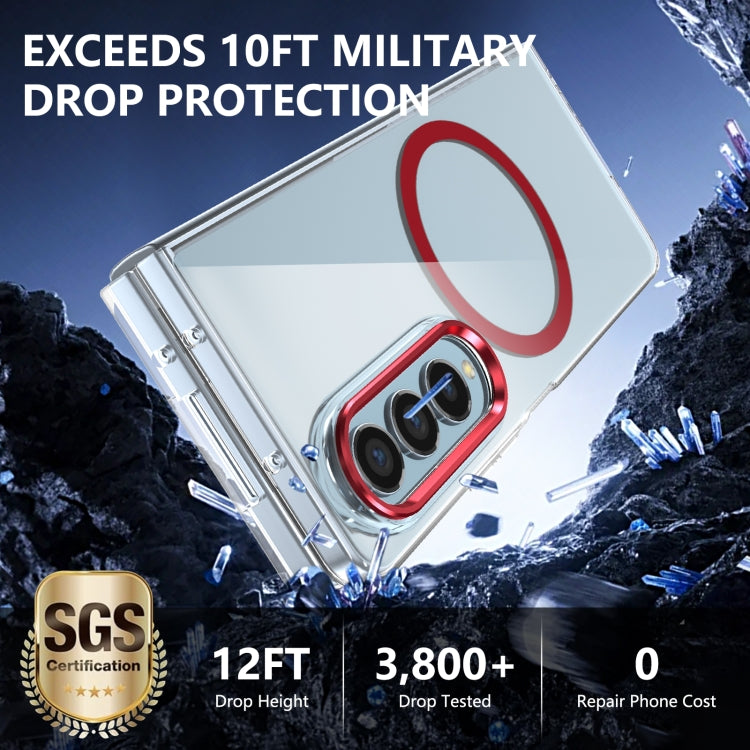 For Samsung Galaxy Z Fold4 lce Folding Series MagSafe Integrated Clear PC Phone Case
