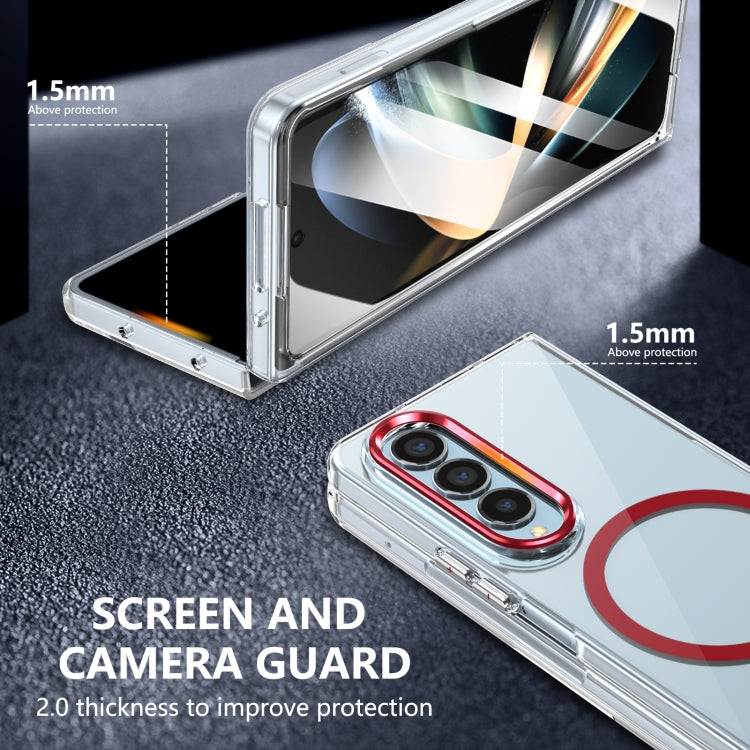 For Samsung Galaxy Z Fold4 lce Folding Series MagSafe Integrated Clear PC Phone Case